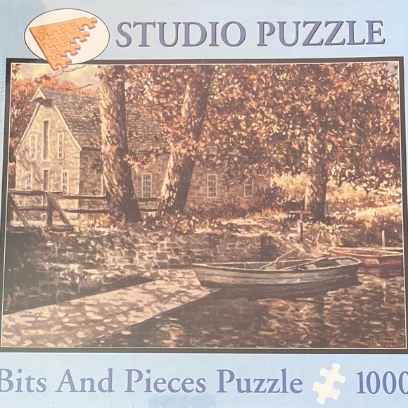 Bits And Pieces Robert Sarsony Pond At Grist Mill 1000 Piece Jigsaw Puzzle - Picture 4 of 9